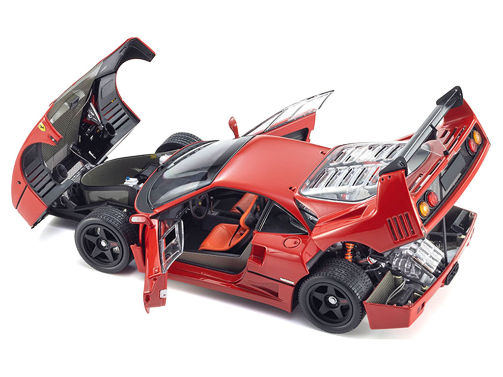 Ferrari F40 Light Weight LM Wing Red 1/18 Diecast Model Car by Kyosho