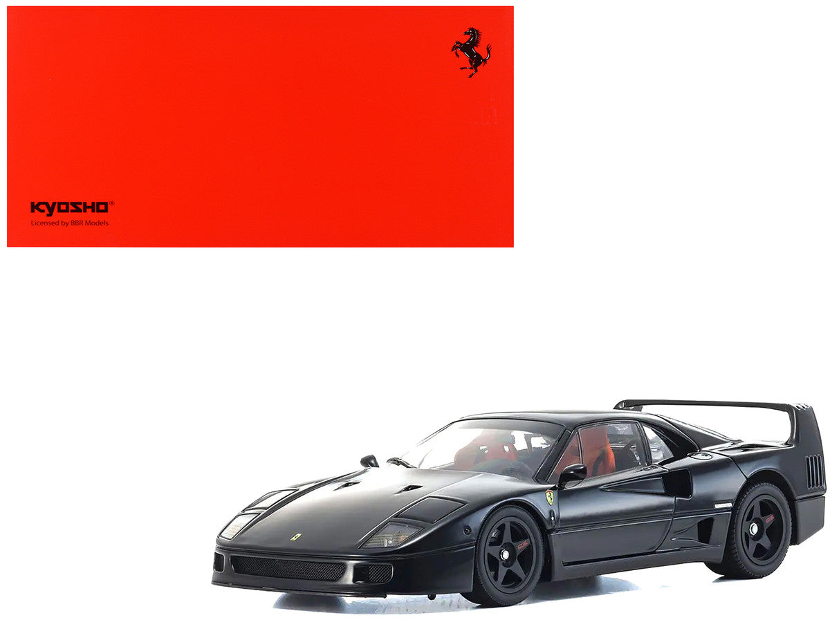 Ferrari F40 Black 1/18 Diecast Model Car by Kyosho-4