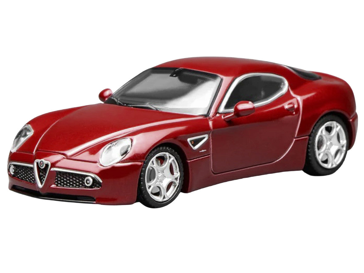 2008 Alfa Romeo 8C Competizione Competition Red Metallic 1/64 Diecast Model Car by MotorHelix