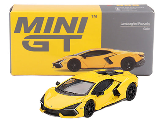 Lamborghini Revuelto Giallo (Yellow) Limited Edition 1/64 Diecast Model Car by Mini GT