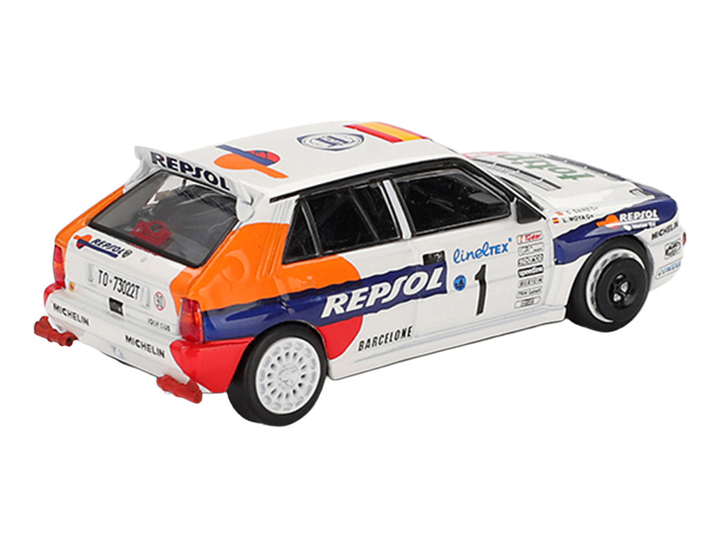 Lancia Delta HF Integrale Evoluzione #1 Carlos Sainz - Luis Moya "Rallye Monte-Carlo" (1993) Limited Edition 1/64 Diecast Model Car by Mini GT