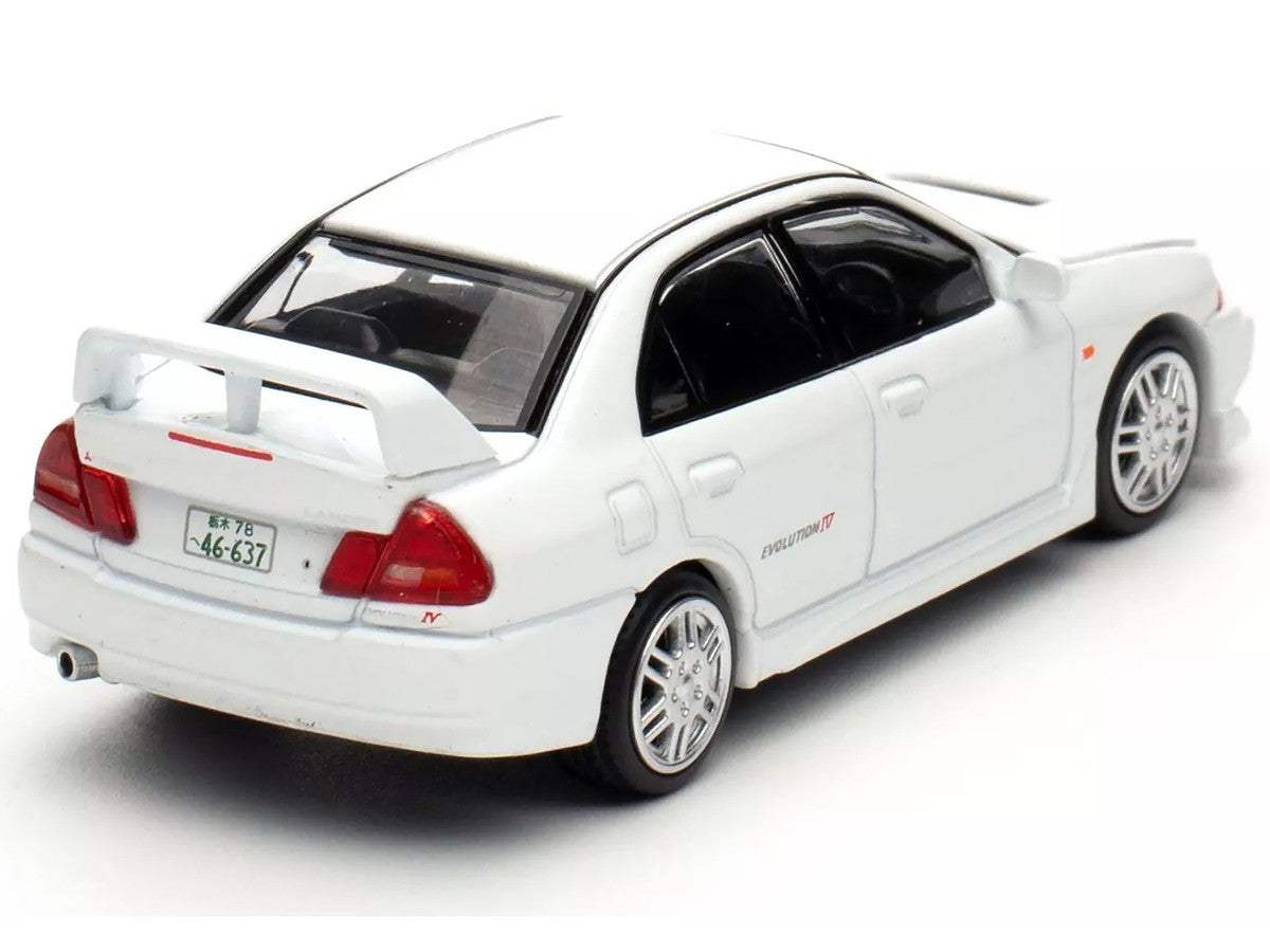 Mitsubishi Lancer Evolution IV RHD (Right Hand Drive) White "Indonesia Diecast Expo 2024 Exclusive" 1/64 Diecast Model Car by Pop Race-3