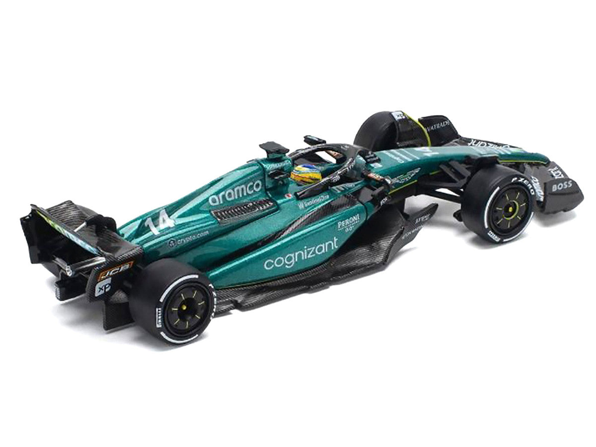 Aston Martin AMR23 #14 Fernando Alonso "Formula One F1 World Championship" (2023) 1/64 Diecast Model Car by Pop Race-0