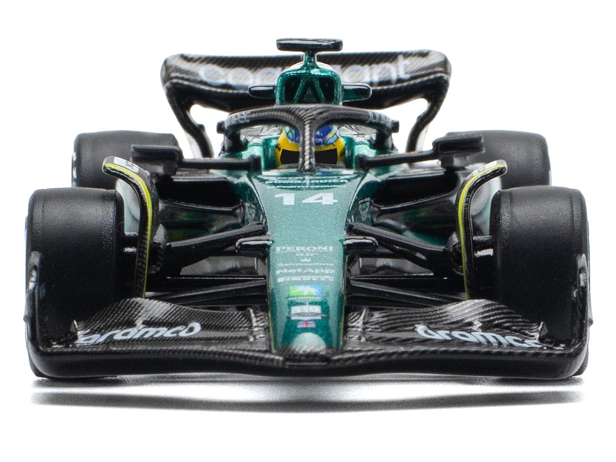 Aston Martin AMR23 #14 Fernando Alonso "Formula One F1 World Championship" (2023) 1/64 Diecast Model Car by Pop Race-3