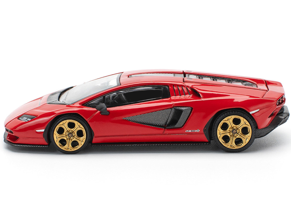Lamborghini Countach LPI 800-4 Red with Carbon Accents 1/64 Diecast Model Car by Pop Race-2