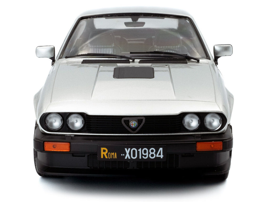 1984 Alfa Romeo GTV6 Silver Metallic 1/18 Diecast Model Car by Solido