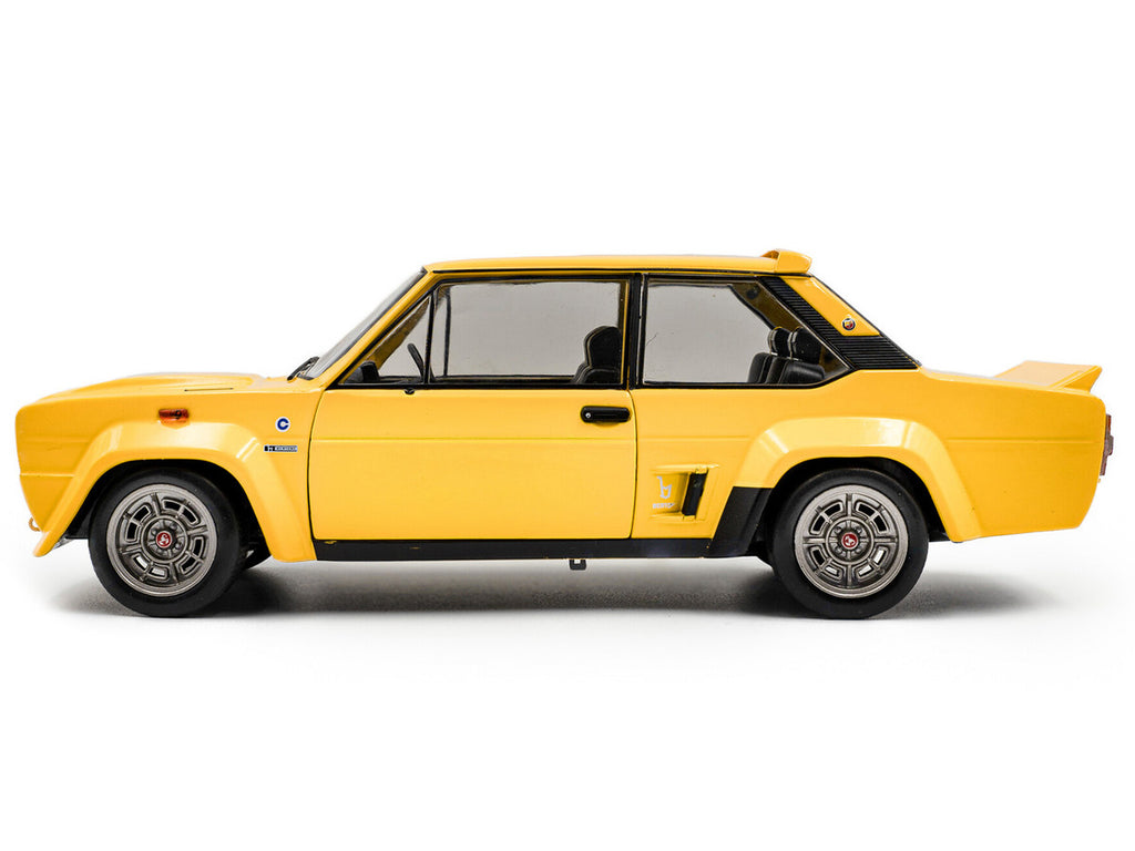 1980 Fiat 131 Abarth Yellow 1/18 Diecast Model Car by Solido