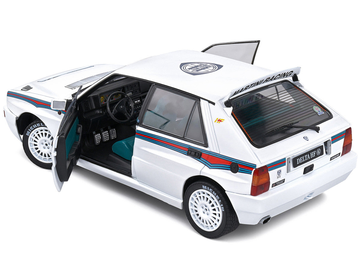 1992 Lancia Delta HF Integrale Evo 1 Martini 6 White with Blue and Red Stripes "World Rally Champion - Martini Racing" 1/18 Diecast Model Car by Solido-3