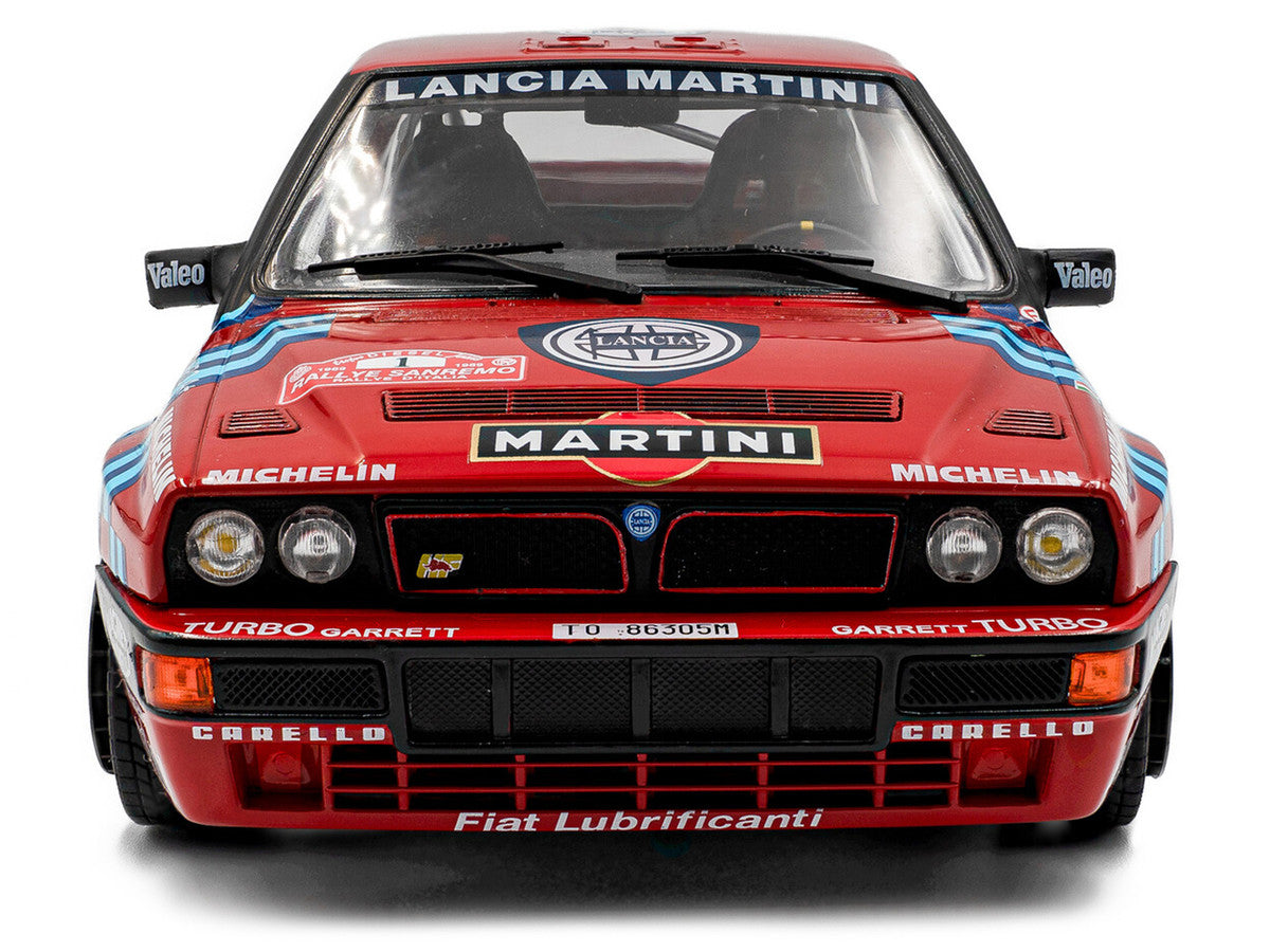 Lancia Delta HF Integrale #1 Miki Biasion - Tiziano Siviero Winner "Rally Sanremo" (1989) "Competition" Series 1/18 Diecast Model Car by Solido-3