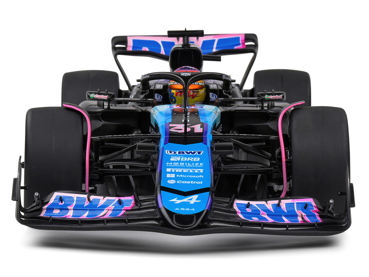 Alpine A524 #31 Esteban Ocon "BWT" Formula One F1 Miami GP (2024) "Competition" Series 1/18 Diecast Model Car by Solido-4