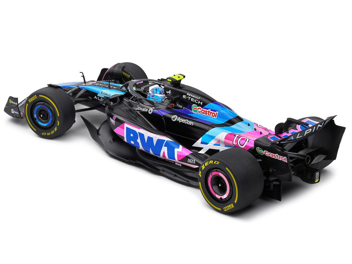 Alpine A524 #10 Pierre Gasly "BWT" Formula One F1 Monaco GP (2024) "Competition" Series 1/18 Diecast Model Car by Solido-2