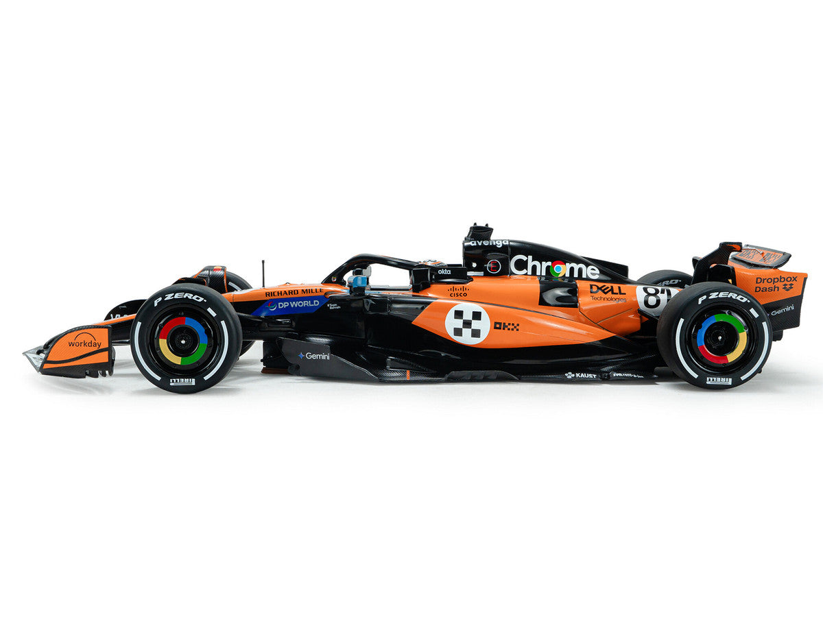 McLaren MCL39 #81 Oscar Piastri "OKX" 3rd Place Formula One F1 "Monaco GP" (2025) "Competition" Series 1/18 Diecast Model Car by Solido-0