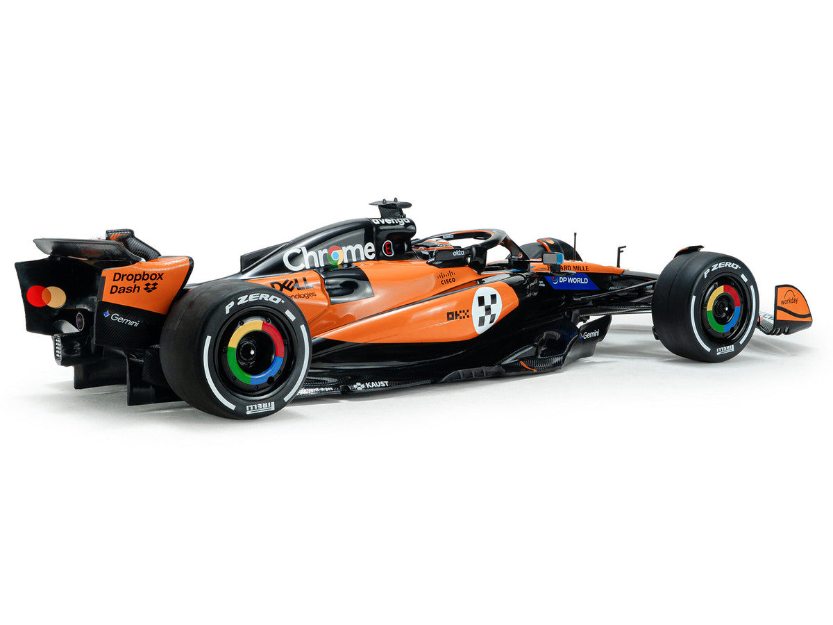 McLaren MCL39 #81 Oscar Piastri "OKX" 3rd Place Formula One F1 "Monaco GP" (2025) "Competition" Series 1/18 Diecast Model Car by Solido-1
