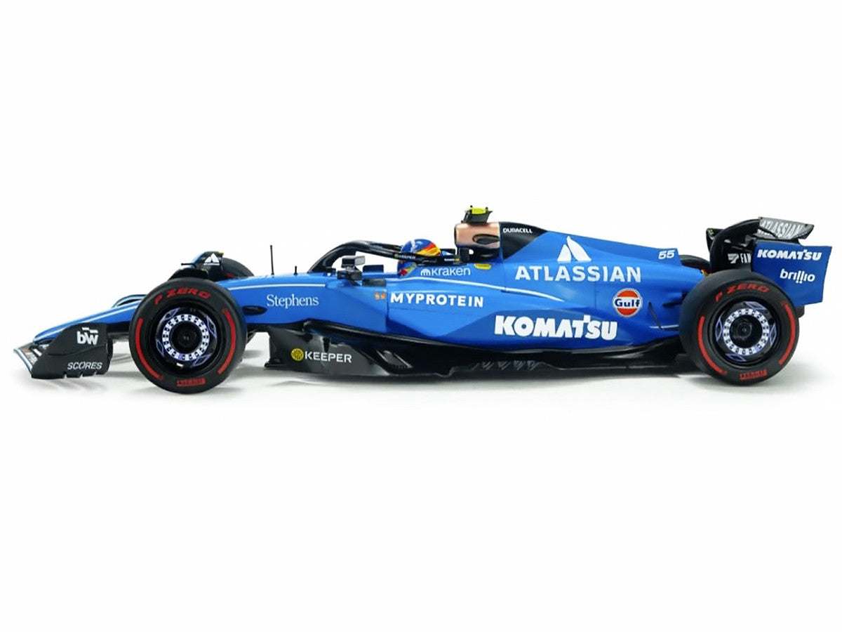 Williams FW47 #55 Carlos Sainz "Atlassian" Formula One F1 "Australian GP" (2025) "Competition" Series 1/18 Diecast Model Car by Solido-0