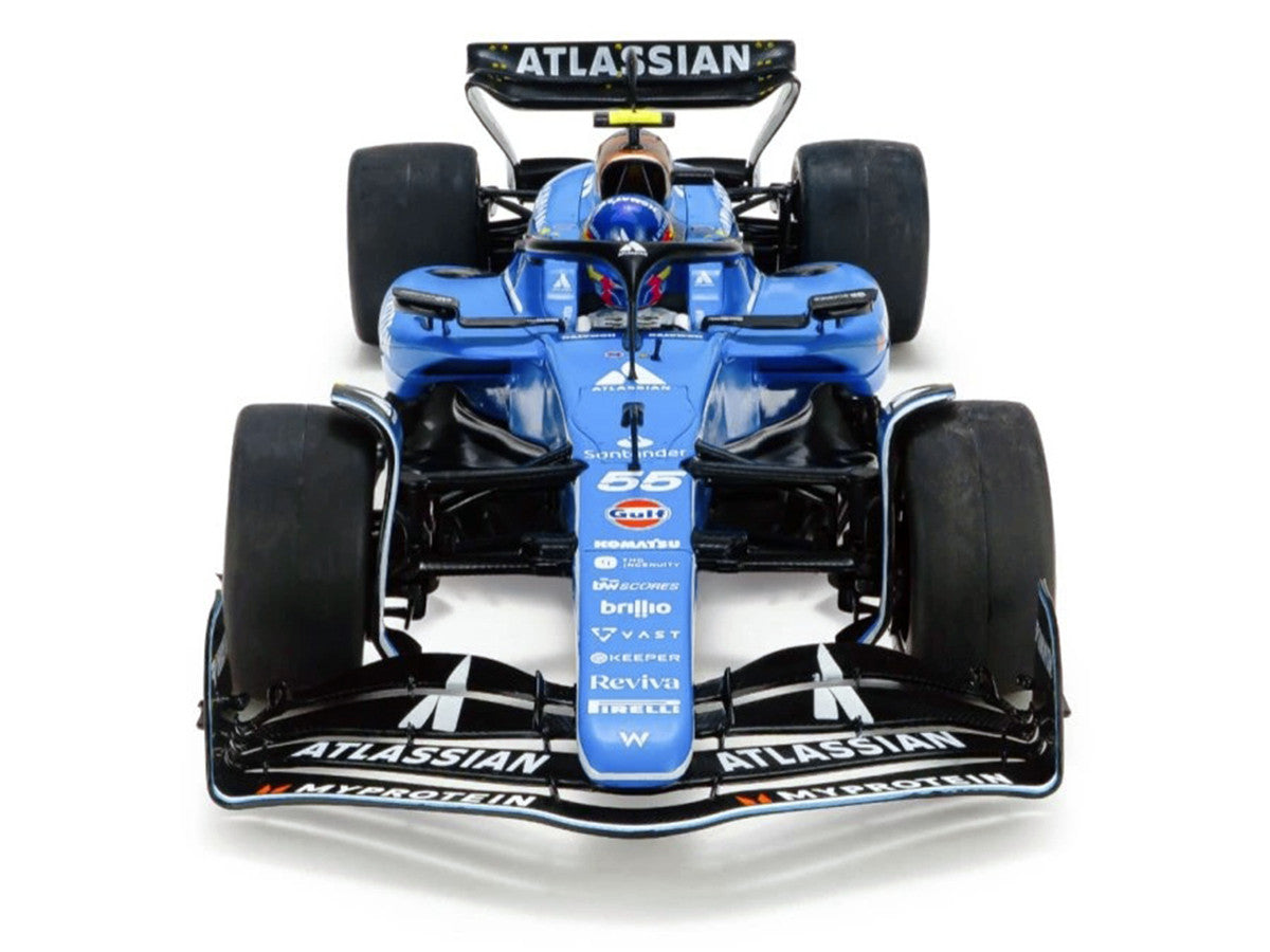 Williams FW47 #55 Carlos Sainz "Atlassian" Formula One F1 "Australian GP" (2025) "Competition" Series 1/18 Diecast Model Car by Solido-3