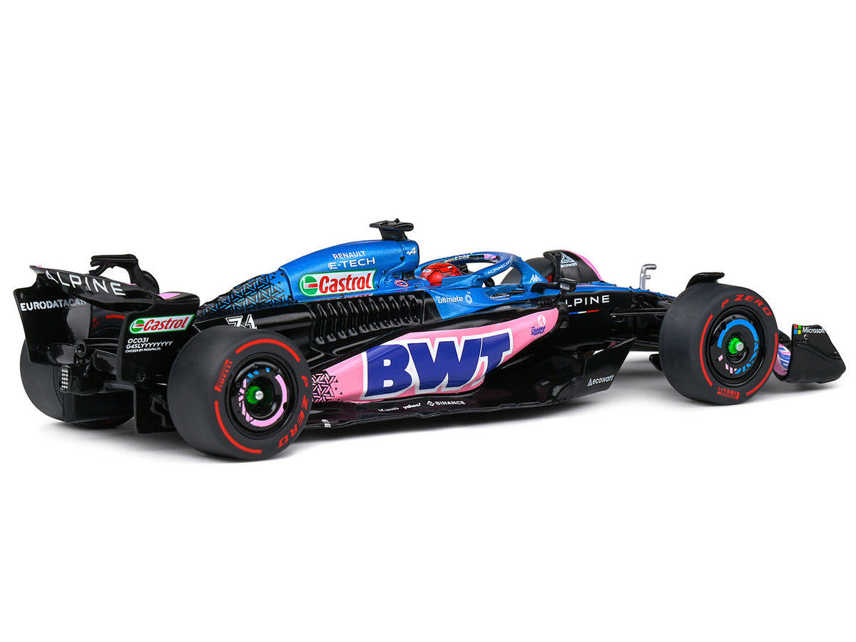 Alpine A523 #31 Esteban Ocon "BWT" 3rd Place "Formula One F1" Monaco GP (2023) 1/43 Diecast Model Car by Solido-0