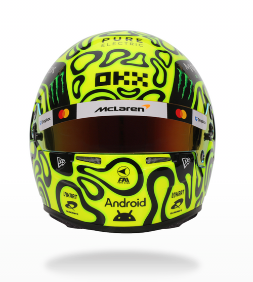 2025 Lando Norris McLaren Mini Helmet - 1:2 Scale Bell F1 Helmet
