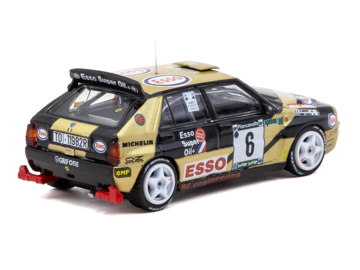 Lancia Delta HF Integrale #6 Piero Longhi - Maurizio Imerito "Esso" Winner "ECR Piancavallo Rally" (1993) "Hobby64" 1/64 Diecast Model Car by Tarmac Works-2