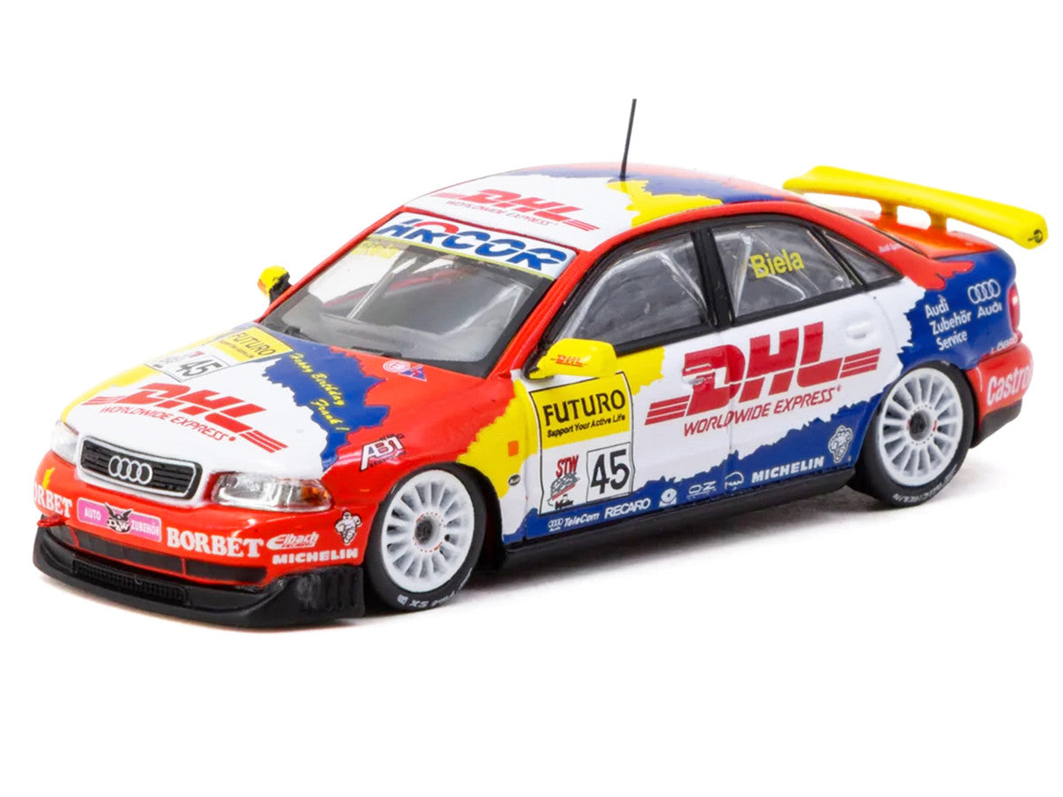 Audi A4 Quattro #45 Frank Biela "Super Tourenwagen Cup" (1998) "Hobby64" Series 1/64 Diecast Model Car by Tarmac Works-1