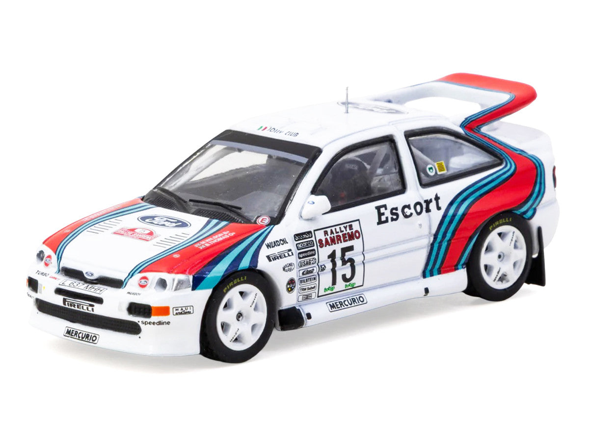 Ford Escort RS Cosworth WRC #15 Malcolm Wilson - Bryan Thomas "Rallye Sanremo" (1994) "Hobby64" Series 1/64 Diecast Model Car by Tarmac Works-1
