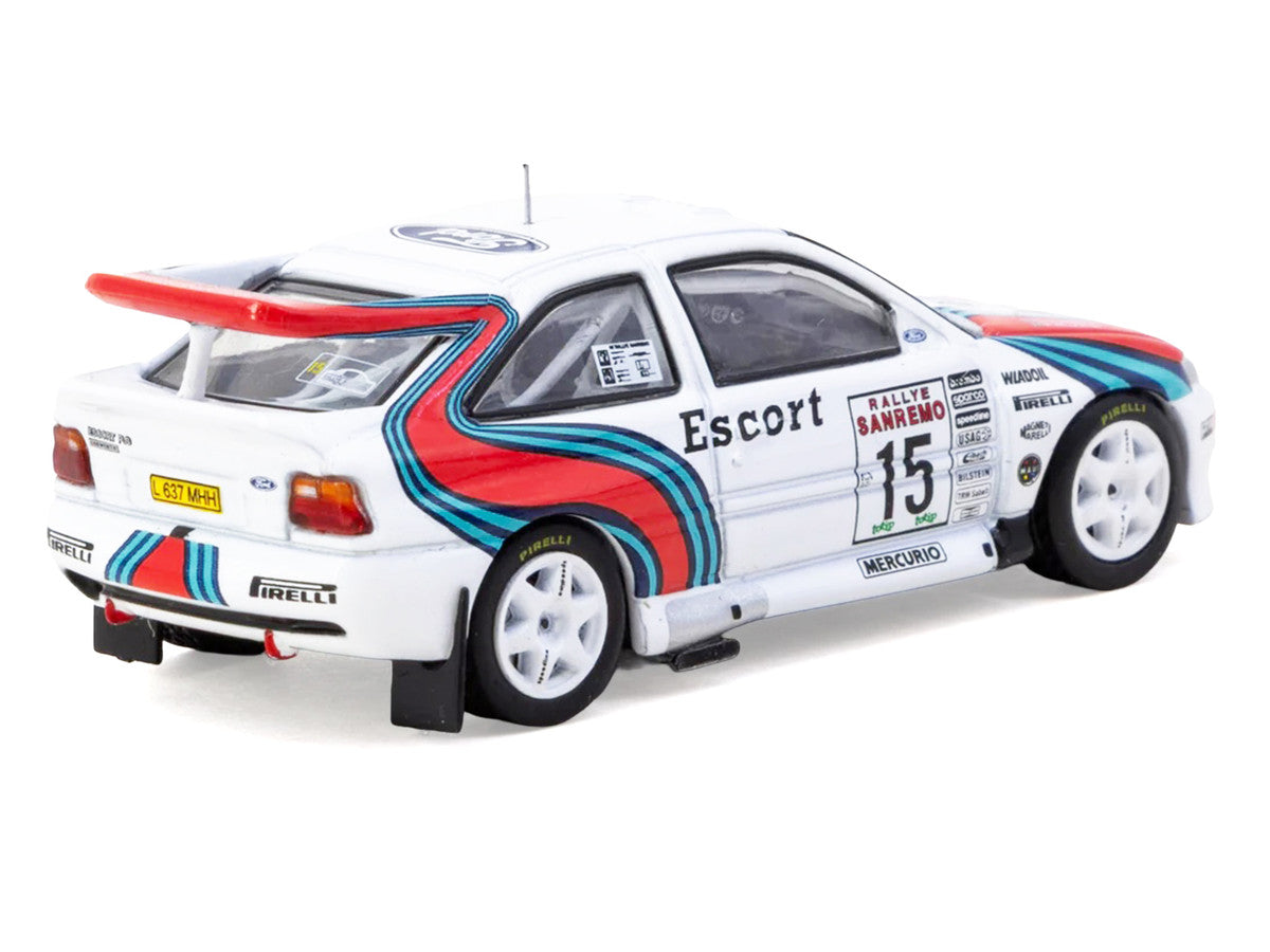 Ford Escort RS Cosworth WRC #15 Malcolm Wilson - Bryan Thomas "Rallye Sanremo" (1994) "Hobby64" Series 1/64 Diecast Model Car by Tarmac Works-2