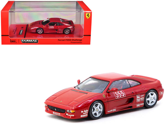 Ferrari F355 Challenge #355 "Presentation" Red "Hobby64" Series 1/64 Diecast Model by Tarmac Works-0