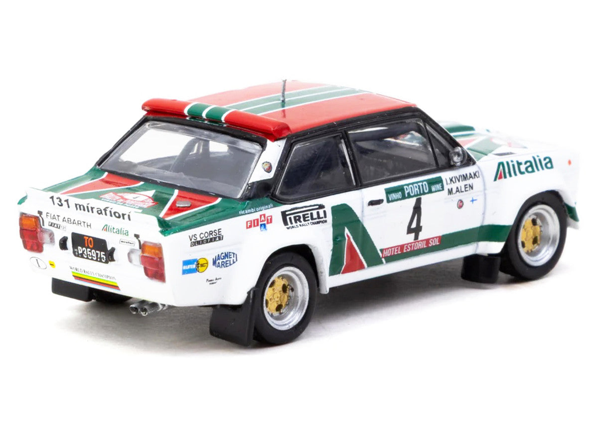 FIAT 131 ABARTH Rally #4 Markku Alen - Ilkka Kivimaki Winner "Rallye de Portugal - Vinho do Porto" (1978) "Hobby64" Series 1/64 Diecast Model Car by Tarmac Works