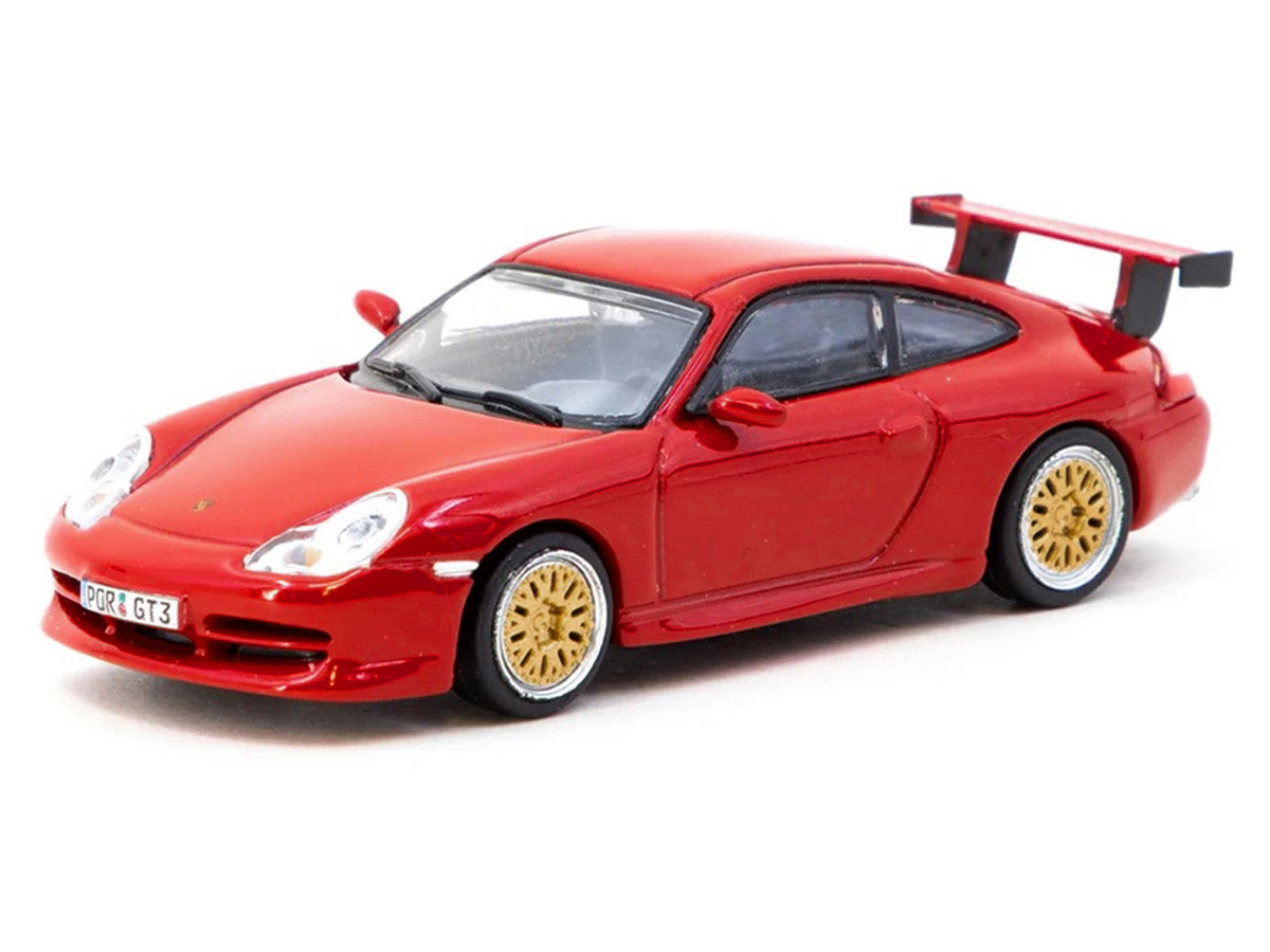 Porsche 911 GT3 (996) Red "Global64" Series 1/64 Diecast Model by Tarmac Works-1