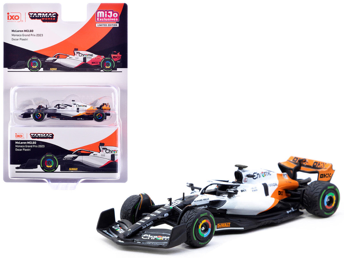McLaren MCL60 #81 Oscar Piastri Formula One F1 "Monaco GP" (2023) "Global64" Series 1/64 Diecast Model by Tarmac Works-3