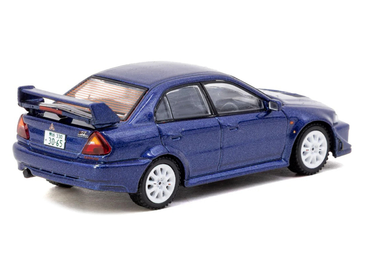 Mitsubishi Lancer Evolution VI RHD (Right Hand Drive) "Tommi Makinen Edition" Blue Metallic "Road64" Series 1/64 Diecast Model by Tarmac Works-2