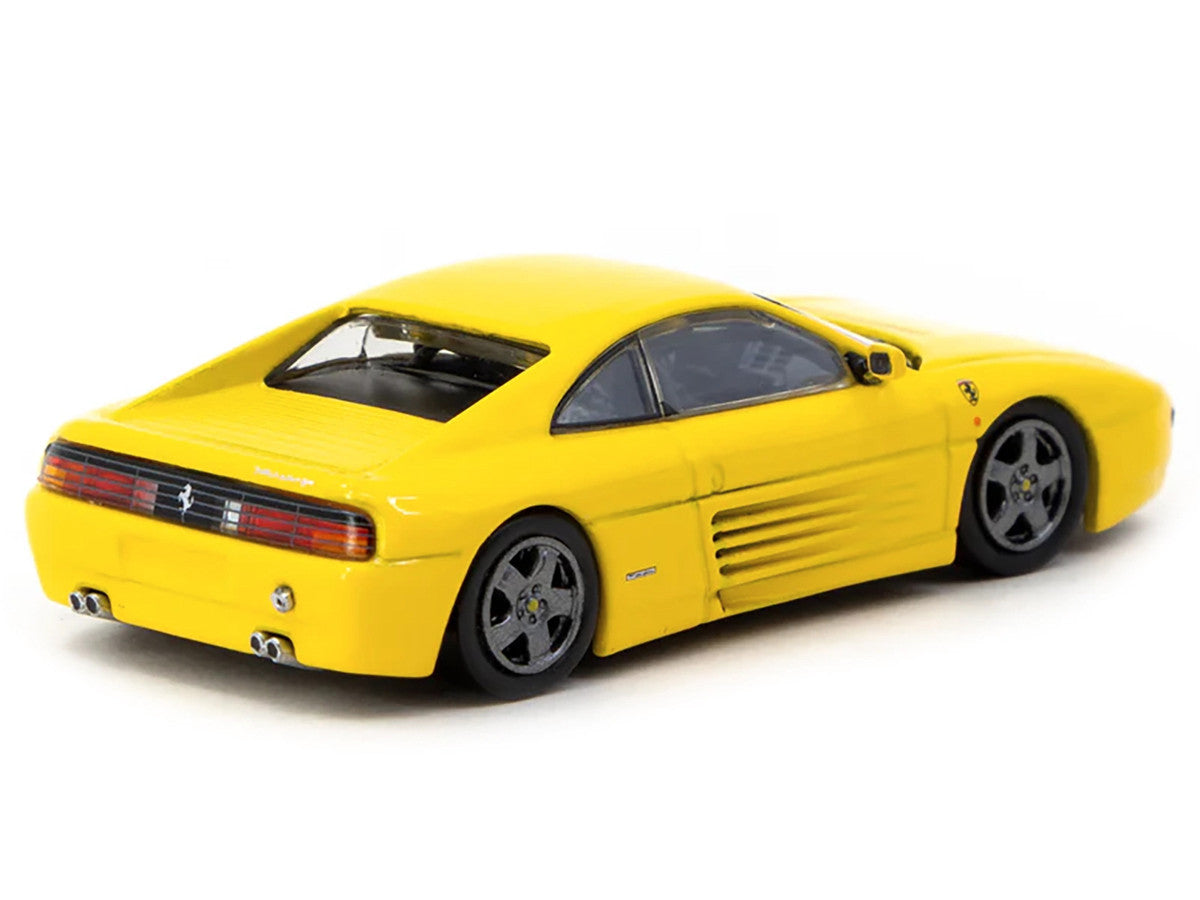 Ferrari 348 Challenge Yellow "Road64" Series 1/64 Diecast Model Car by Tarmac Works-2
