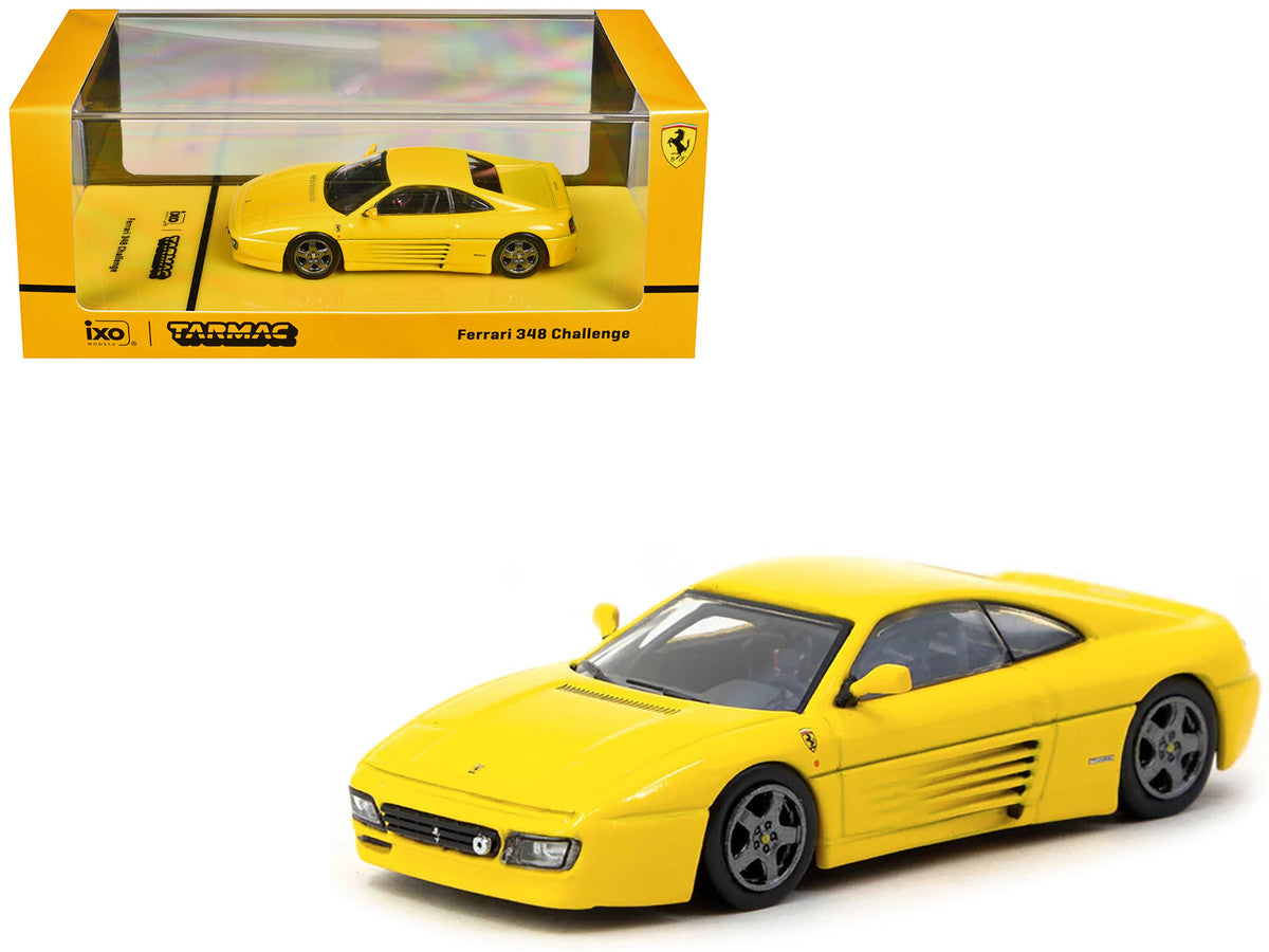 Ferrari 348 Challenge Yellow "Road64" Series 1/64 Diecast Model Car by Tarmac Works-0