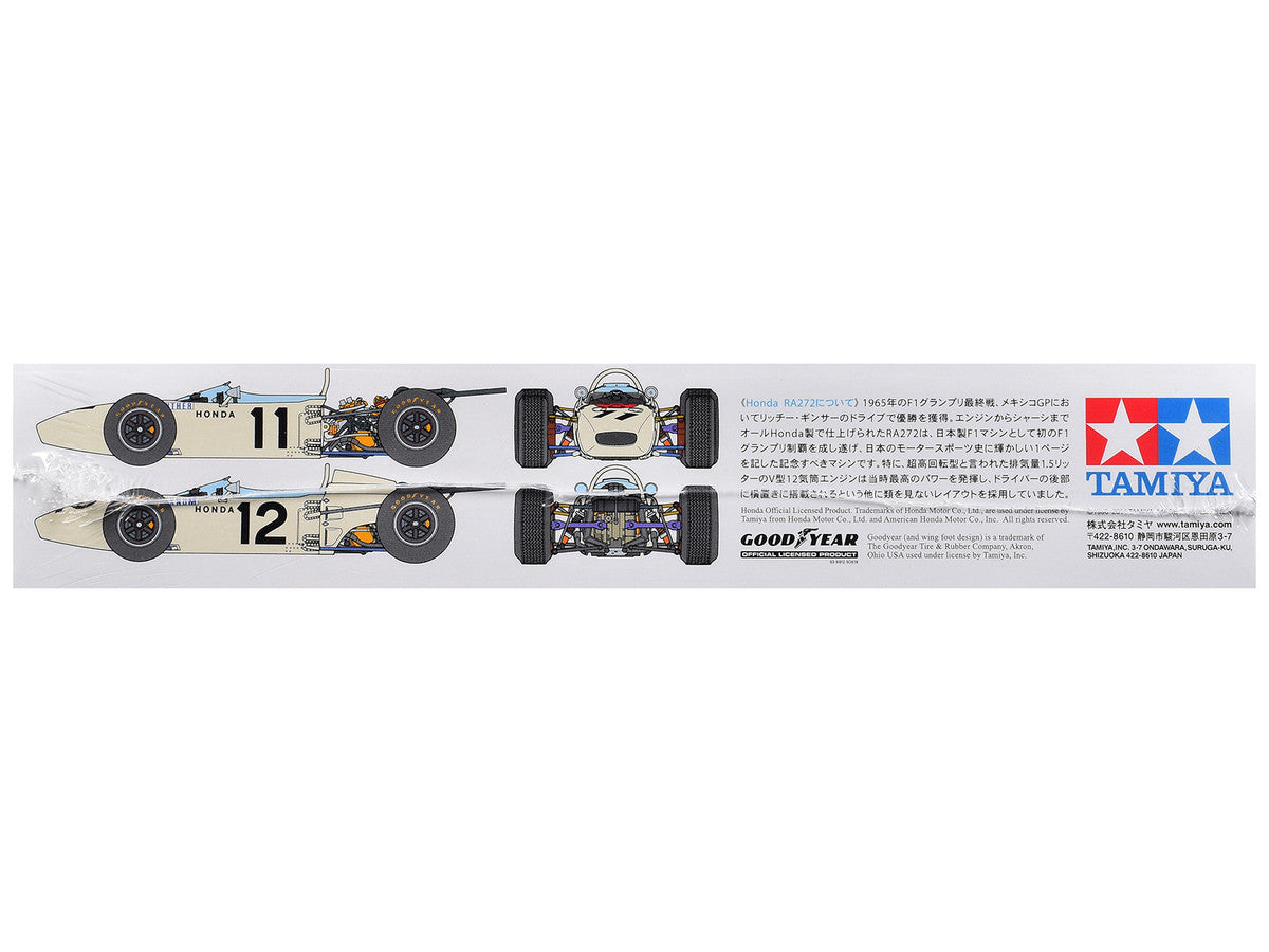 Model Kit Honda RA272 Winner Formula One F1 "Mexico GP" (1965) 1/20 Scale Model by Tamiya-2