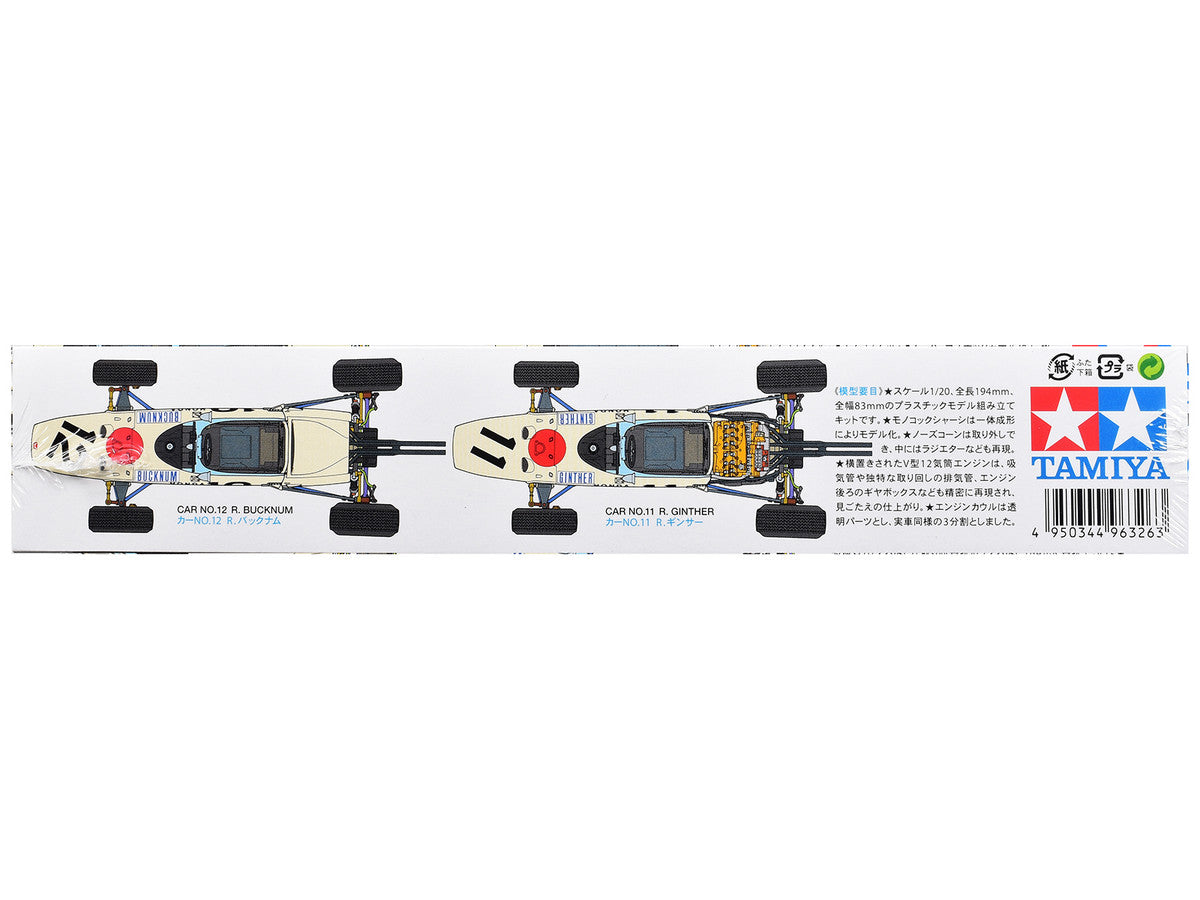 Model Kit Honda RA272 Winner Formula One F1 "Mexico GP" (1965) 1/20 Scale Model by Tamiya-3