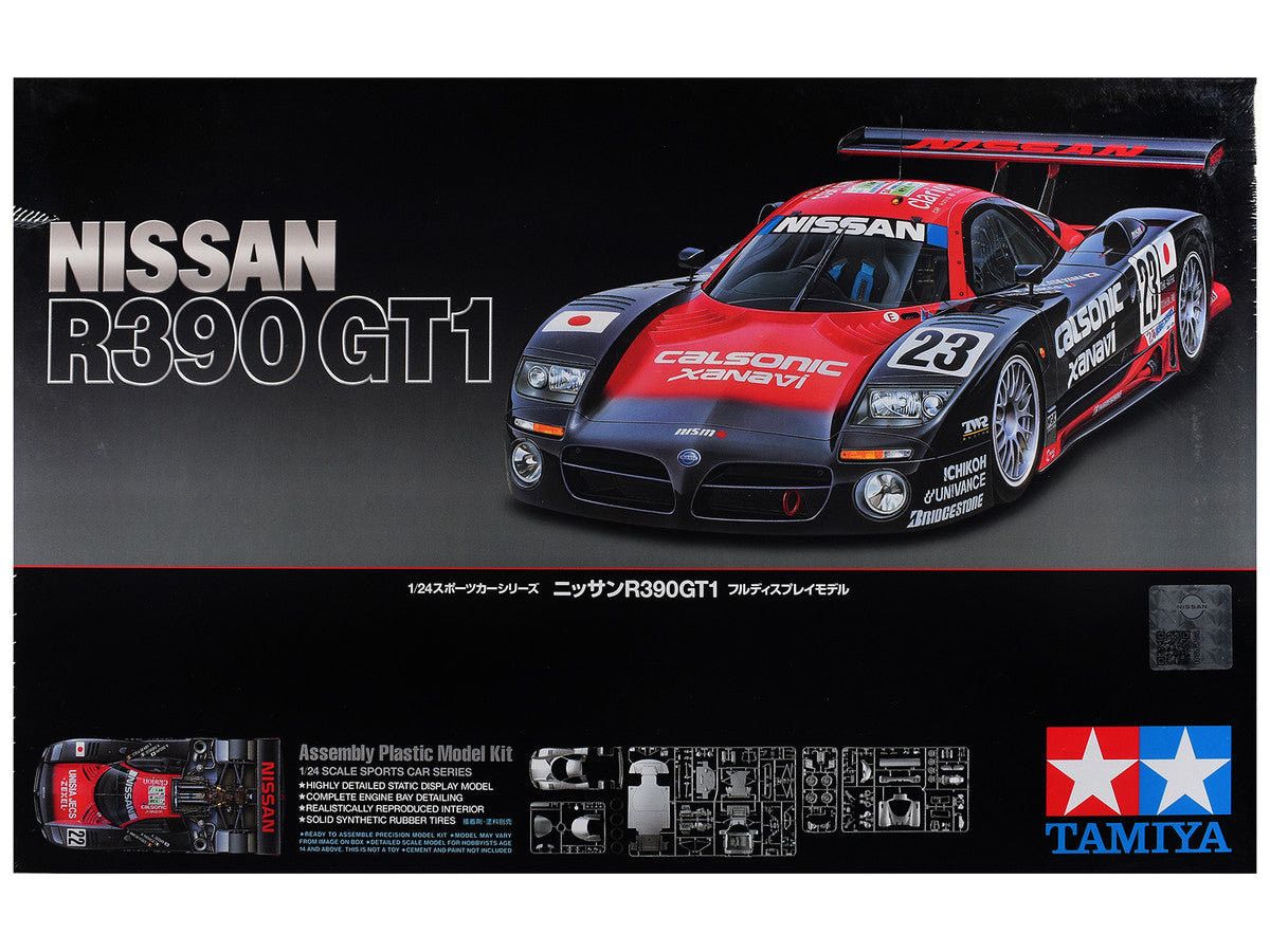 Model Kit Nissan R390 GT1 "24 Hours of Le Mans" (1997) 1/24 Scale Model by Tamiya-0