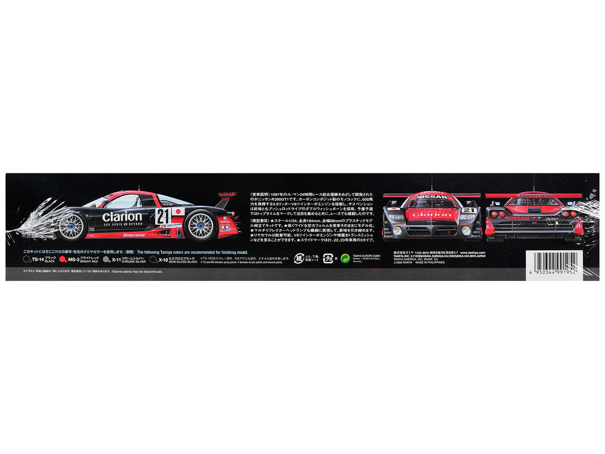 Model Kit Nissan R390 GT1 "24 Hours of Le Mans" (1997) 1/24 Scale Model by Tamiya-2