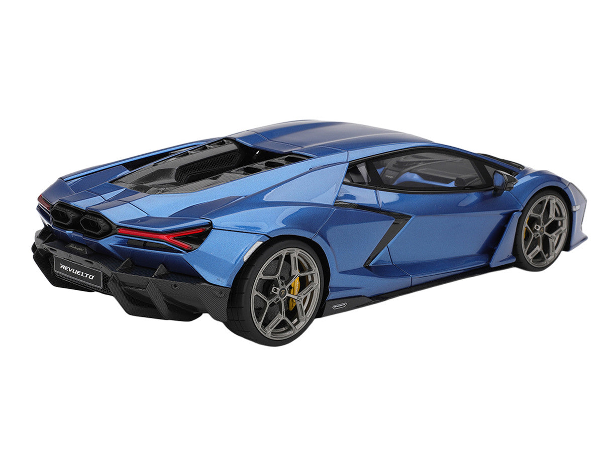 Lamborghini Revuelto Blu Eleos Blue Metallic 1/18 Model Car by Top Speed-1