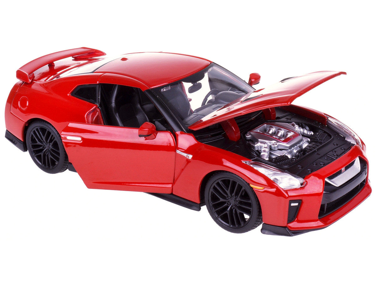 2017 Nissan GT-R R35 Red 1/24 Diecast Car Model by BBurago-1