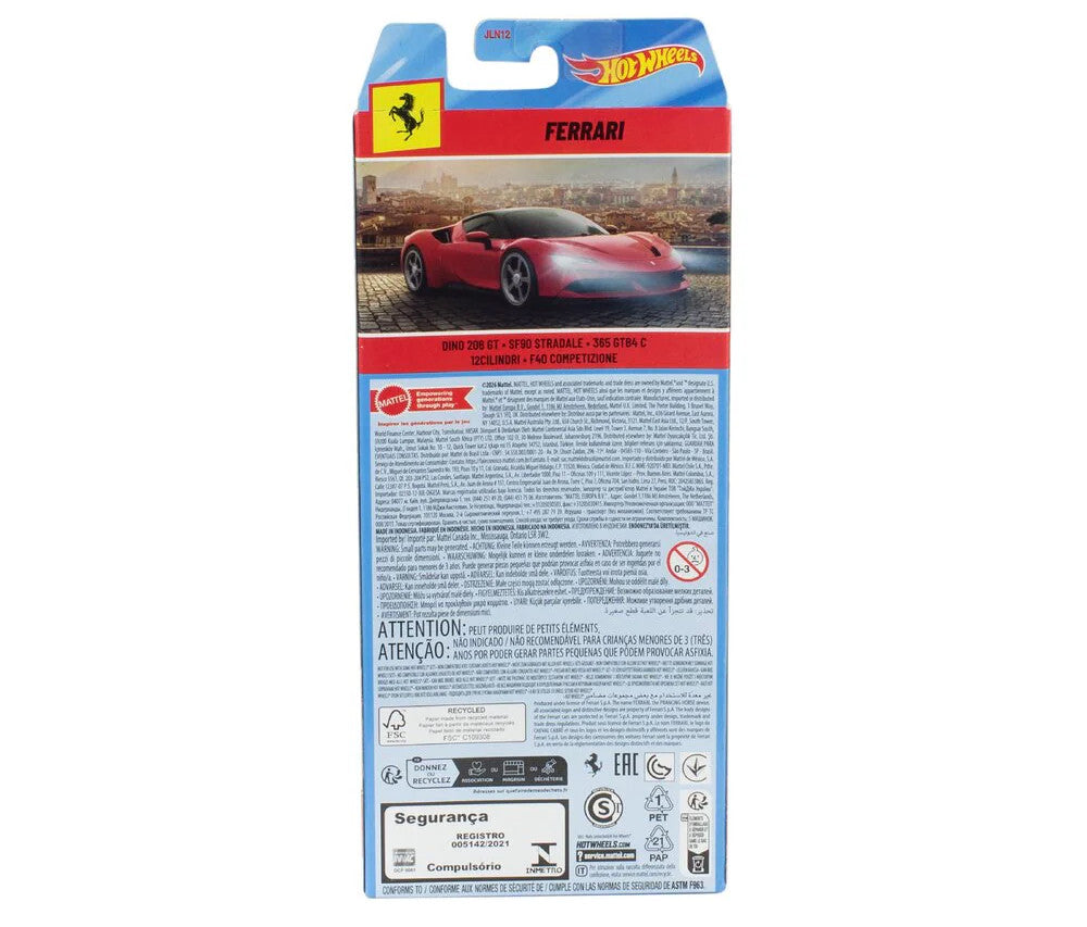 Ferrari 5 piece Set Diecast Model Cars by Hot Wheels-0